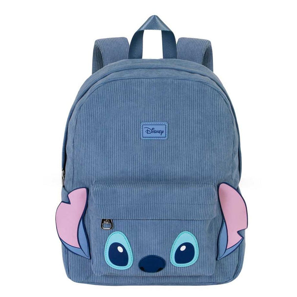 Vue de face du sac à dos Disney Stitch Roy avec design coloré et logo KARACTERMANIA