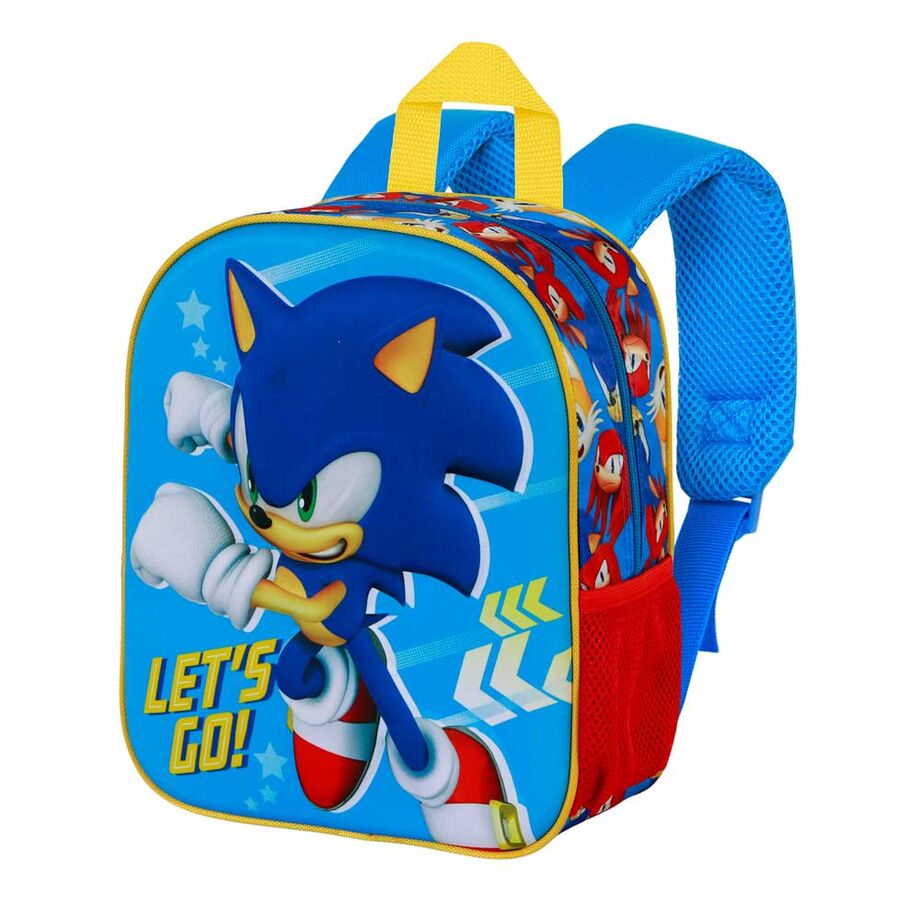 Vue latérale du sac à dos Sonic avec poche en mesh pour gourde ou accessoires