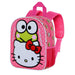 Étiquette d'identification attachée à l'arrière du sac à dos Hello Kitty 3D KARACTERMANIA.
