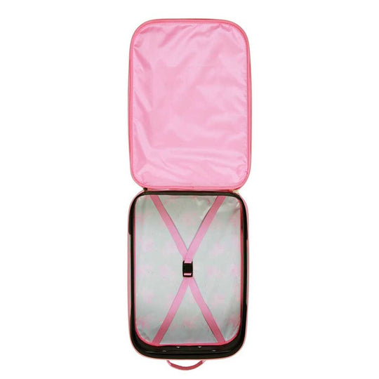 Poignée ajustable de la valise Barbie Pets 3D pour enfant en position étendue