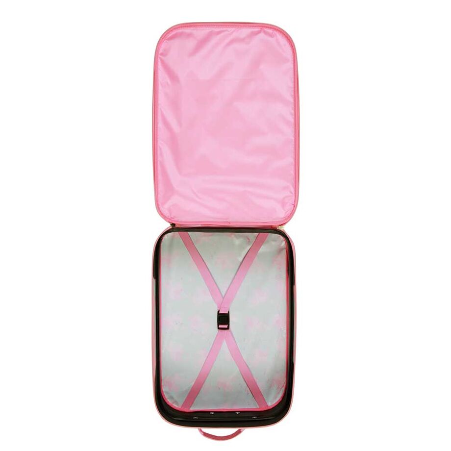Poignée ajustable de la valise Barbie Pets 3D pour enfant en position étendue