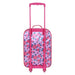 Poignée ajustable de la valise enfant Disney Princess 3D pour un transport facile.