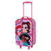 Vue latérale de la valise souple Disney Princess 3D montrant ses dimensions compactes.