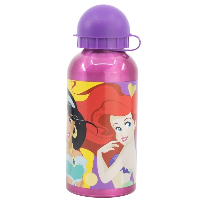 Gourde Disney Princess STOR posée sur une table montrant son design léger et pratique