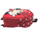 Sac à dos Disney Minnie ouvert montrant les compartiments de rangement pratiques