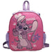 Sac à dos Stitch réversible déplié montrant les deux faces du design unique et coloré