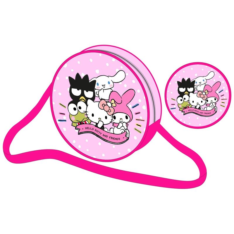 Sac épaule Hello Kitty et ses amis SANRIO, design coloré avec personnages emblématiques, parfait pour un usage quotidien.