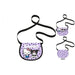 Détail du sac Hello Kitty & Kuromi montrant la texture et la fermeture magnétique pratique