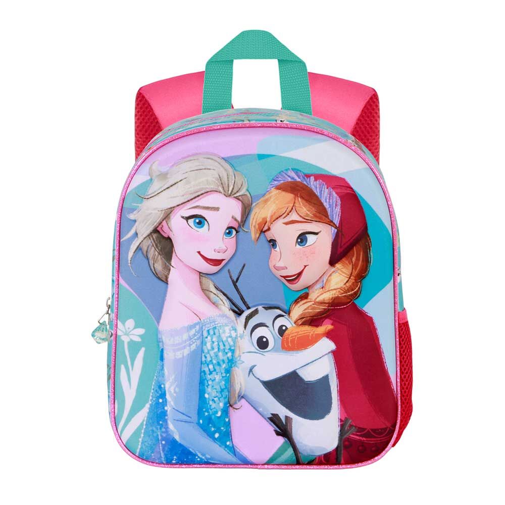 Détail de la poche latérale en filet sur le sac à dos enfant Frozen 2 KARACTERMANIA