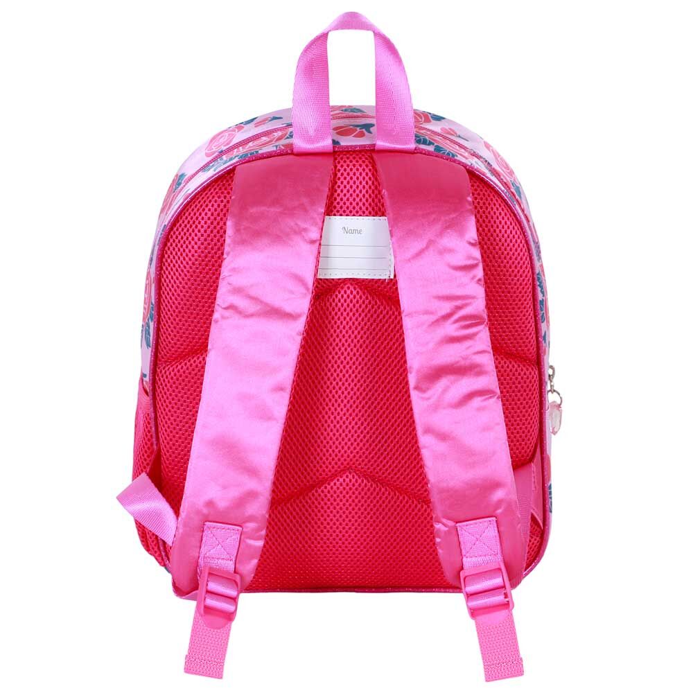 Dos rembourré et bretelles confortables du sac à dos Disney Princess Flowers 3D 31cm