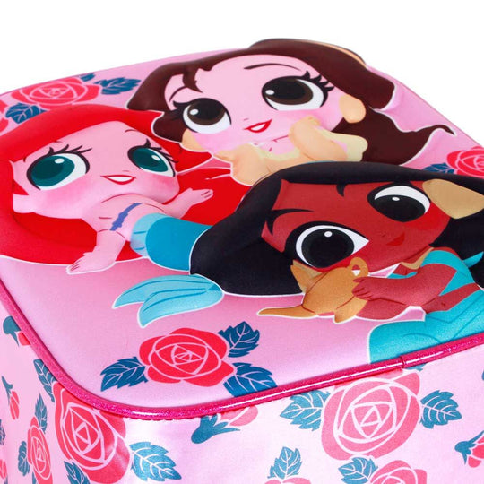 Étiquette d'identification à l'arrière du sac à dos Disney Princess Flowers 3D pour personnalisation