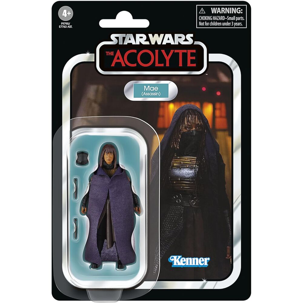 Accessoires inclus avec la figurine Mae Assassin Star Wars The Acolyte exposés séparément