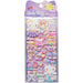 Zoom sur un sticker Hello Kitty embossé montrant les détails en relief et couleurs vives