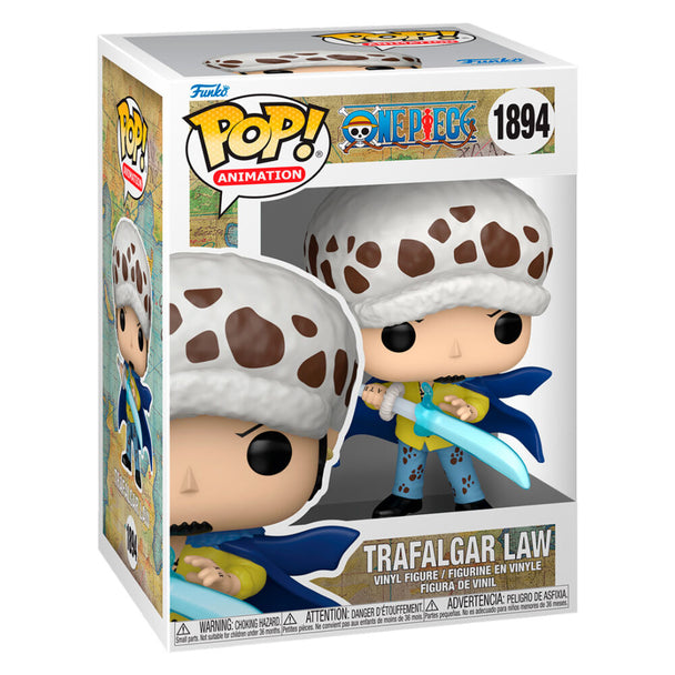 Figurine Funko POP Trafalgar Law de One Piece en vinyle de 9 cm dans sa boîte cadeau