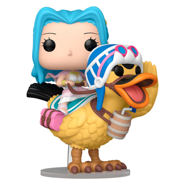 Zoom sur la figurine POP FUNKO Ride One Piece Vivi & Karoo montrant les textures et les finitions précises