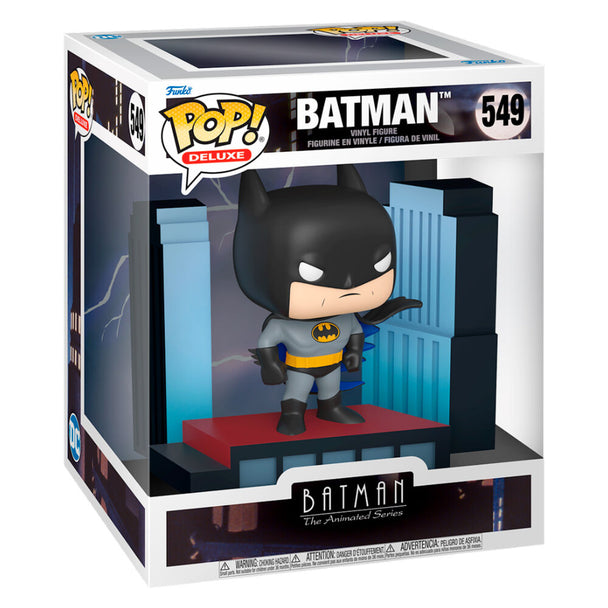 Image de la figurine POP Deluxe Batman The Animated Series montrant les finitions et la qualité des matériaux FUNKO.