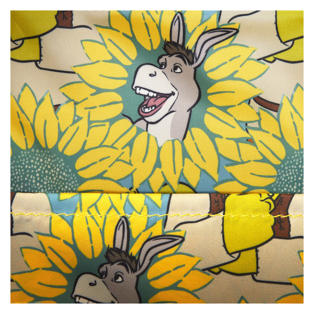 Intérieur du sac Loungefly avec doublure assortie imprimée aux couleurs de Shrek