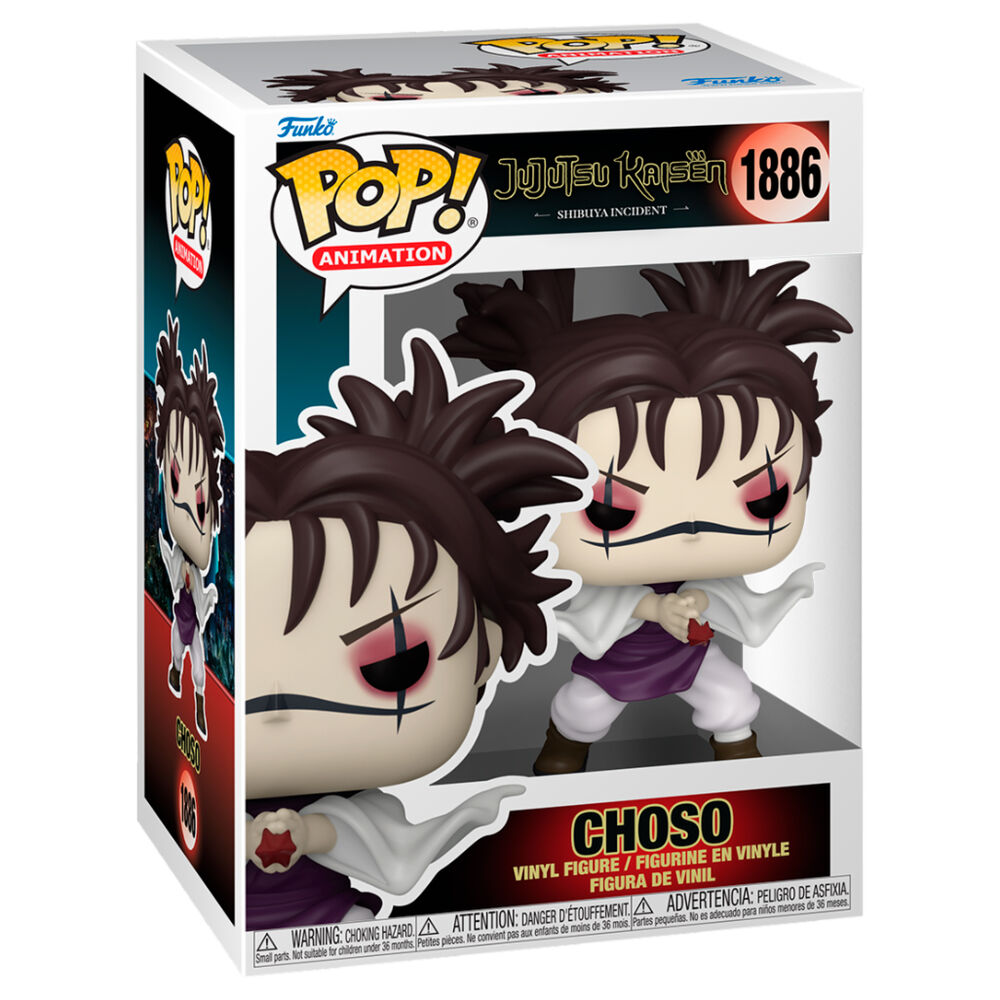Boîte cadeau officielle de la figurine Funko POP Choso Shibuya Incident, packaging coloré et attrayant