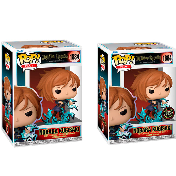 Figurine Funko POP Nobara Kugisaki de Jujutsu Kaisen vue de face dans sa boîte cadeau