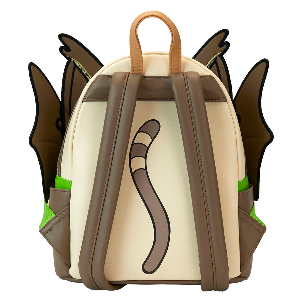 Détails en peluche, broderies et motifs imprimés sur le sac à dos Avatar Loungefly pour un design unique