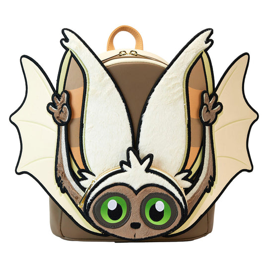 Zoom sur les sangles ajustables et rembourrées du sac à dos Loungefly Avatar pour un port confortable toute la journée