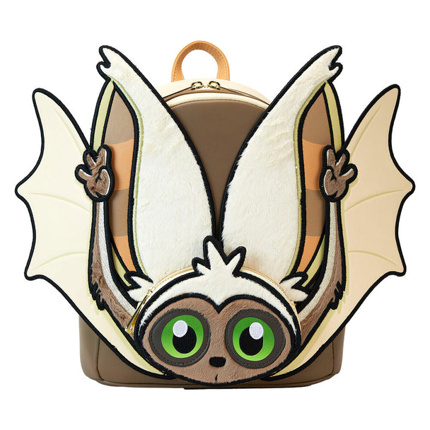 Zoom sur les sangles ajustables et rembourrées du sac à dos Loungefly Avatar pour un port confortable toute la journée