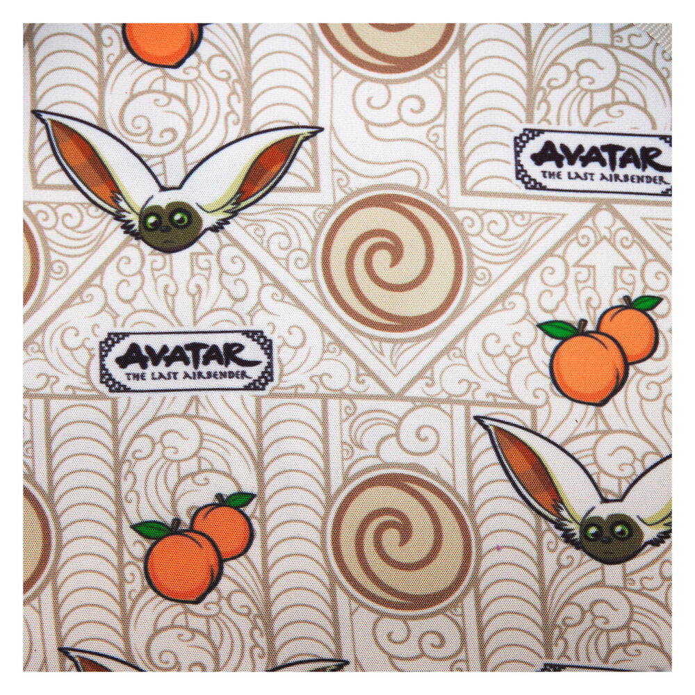 Profil latéral du sac à dos Avatar The Last Airbender Loungefly montrant sa structure compacte et robuste