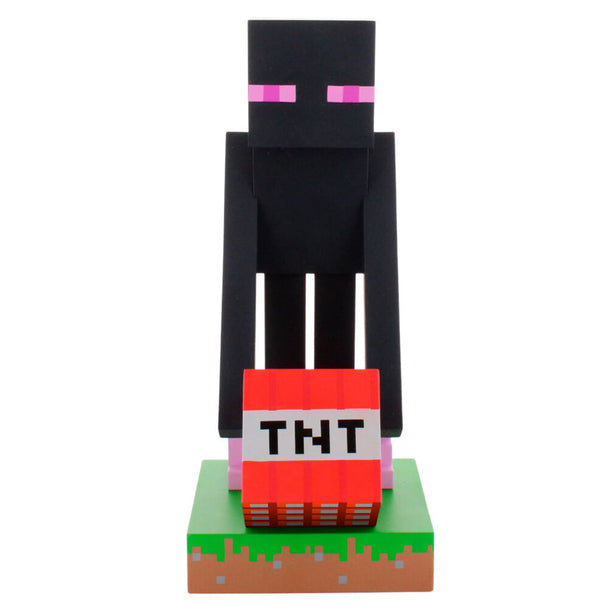 Support Cable Guy Enderman Minecraft 20cm en vue de face sur fond blanc, montrant son design détaillé