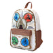 Vue latérale du sac à dos nylon Loungefly Avatar montrant son design compact