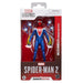 Figurine Marvel Legends Spider-Man 2 Miles Morales en costume Upgraded Suit de face, 15 cm