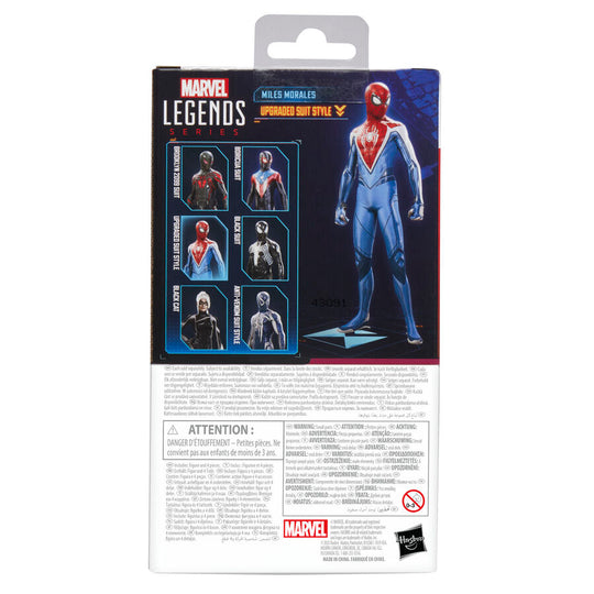 Figurine Marvel Legends Miles Morales en pose dynamique avec accessoires inclus