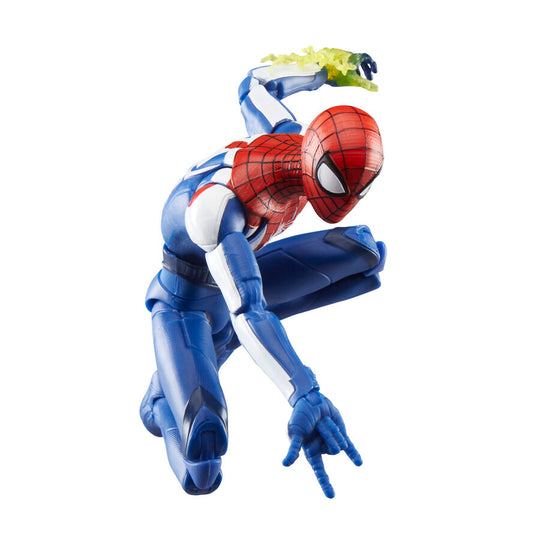 Vue arrière de la figurine Spider-Man 2 Miles Morales montrant les détails du dos du costume