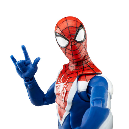 Présentation des accessoires fournis avec la figurine Spider-Man 2 Miles Morales Upgraded Suit