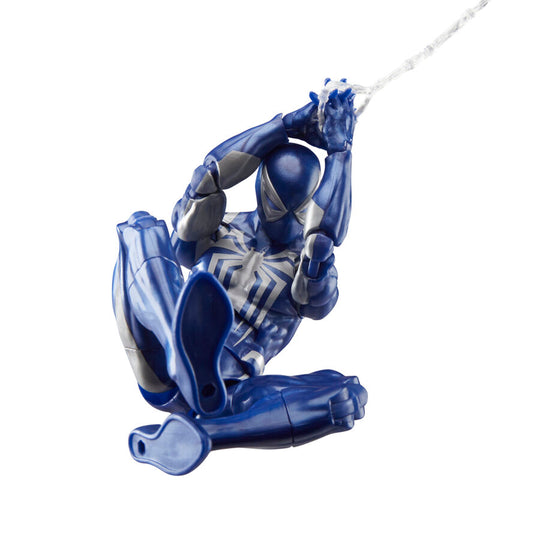 Collection complète montrant la figurine Spider-Man 2 Peter Parker Anti-Venom avec d'autres personnages Marvel