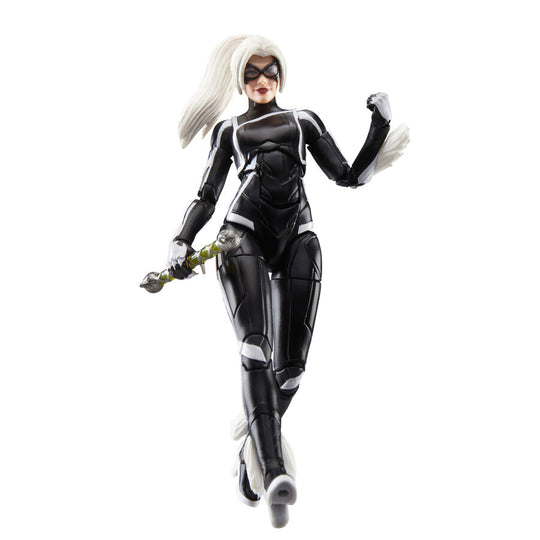 Image rapprochée des mains articulées de la figurine Black Cat avec griffes