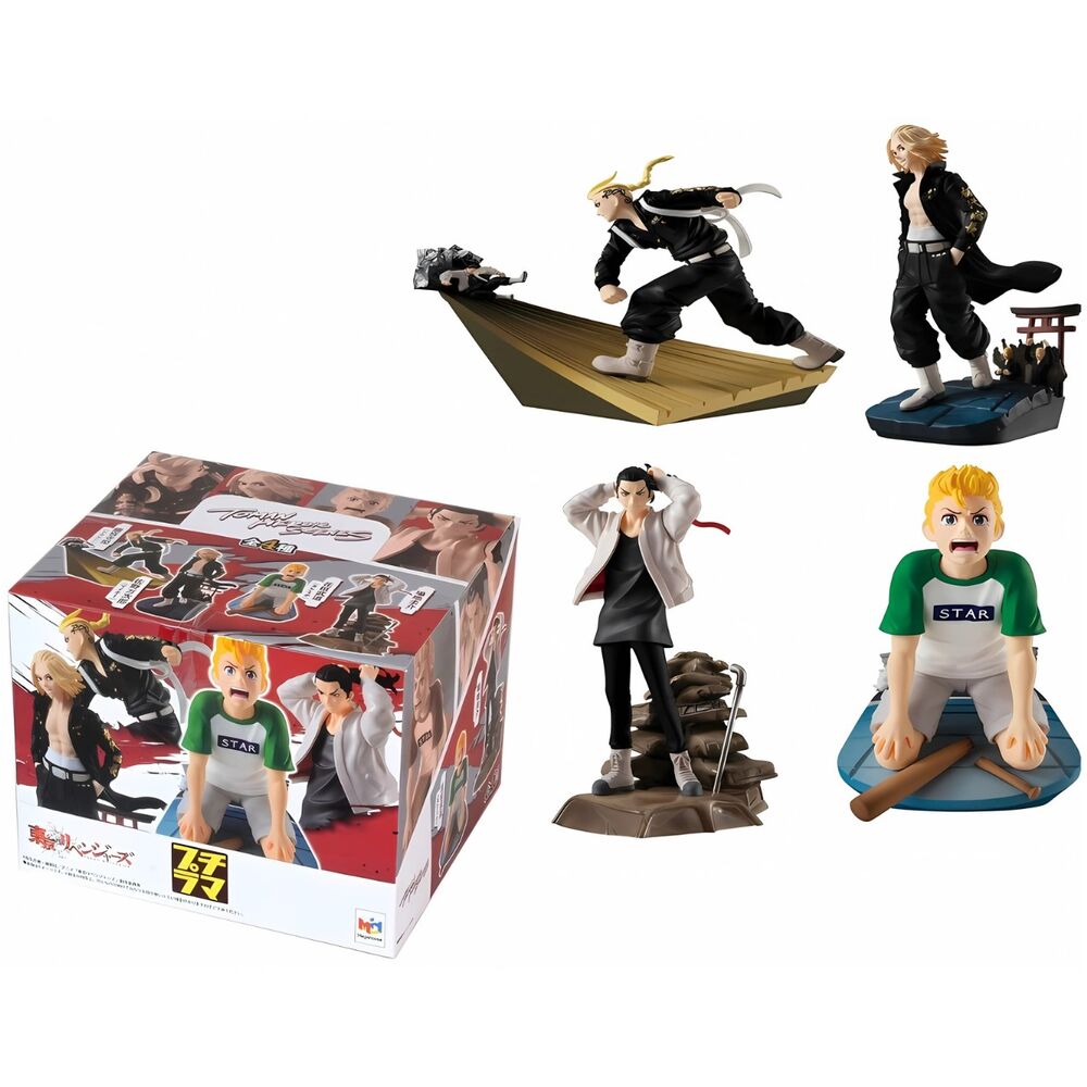 Détail des expressions faciales des figurines Toman Heroic Scenes Tokyo Revengers MEGAHOUSE