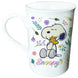 Mug en céramique de 330ml avec design Snoopy, vue de face sur fond blanc