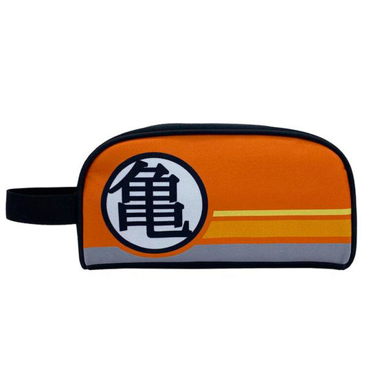 Intérieur de la trousse Dragon Ball avec doublure complète et compartiment zippé pour ranger les accessoires