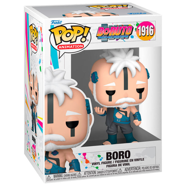 Vue rapprochée de la figurine Funko POP Boro avec détails précis et finition soignée