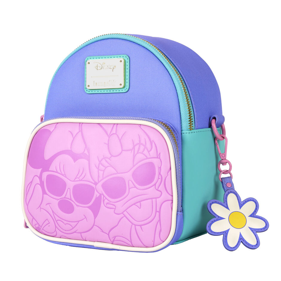 Dos du sac à dos Loungefly Disney Daisy & Minnie avec bretelles ajustables