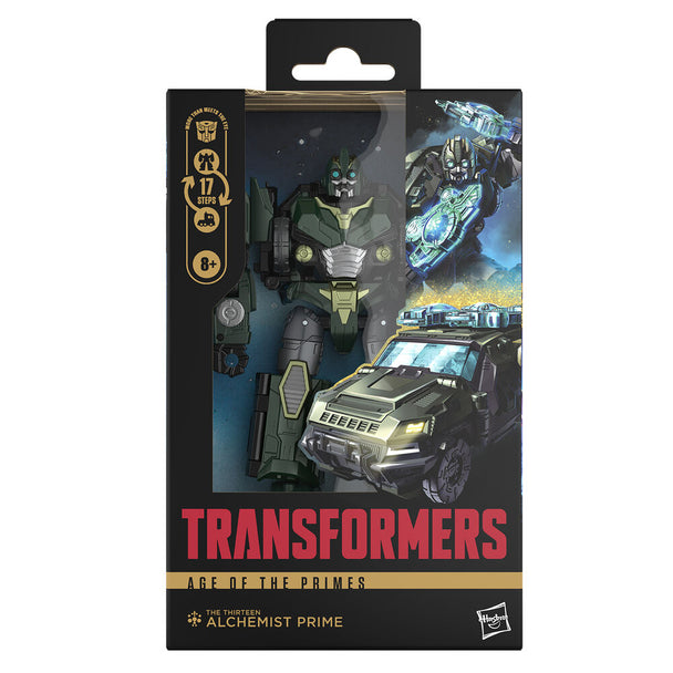 Figurine Transformers Alchemist Prime 14cm vue avant avec détails articulés