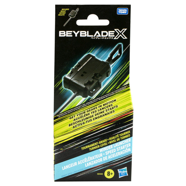 Lanceur Beyblade X officiel HASBRO avec bande dentelée de 25 cm pour un lancement puissant