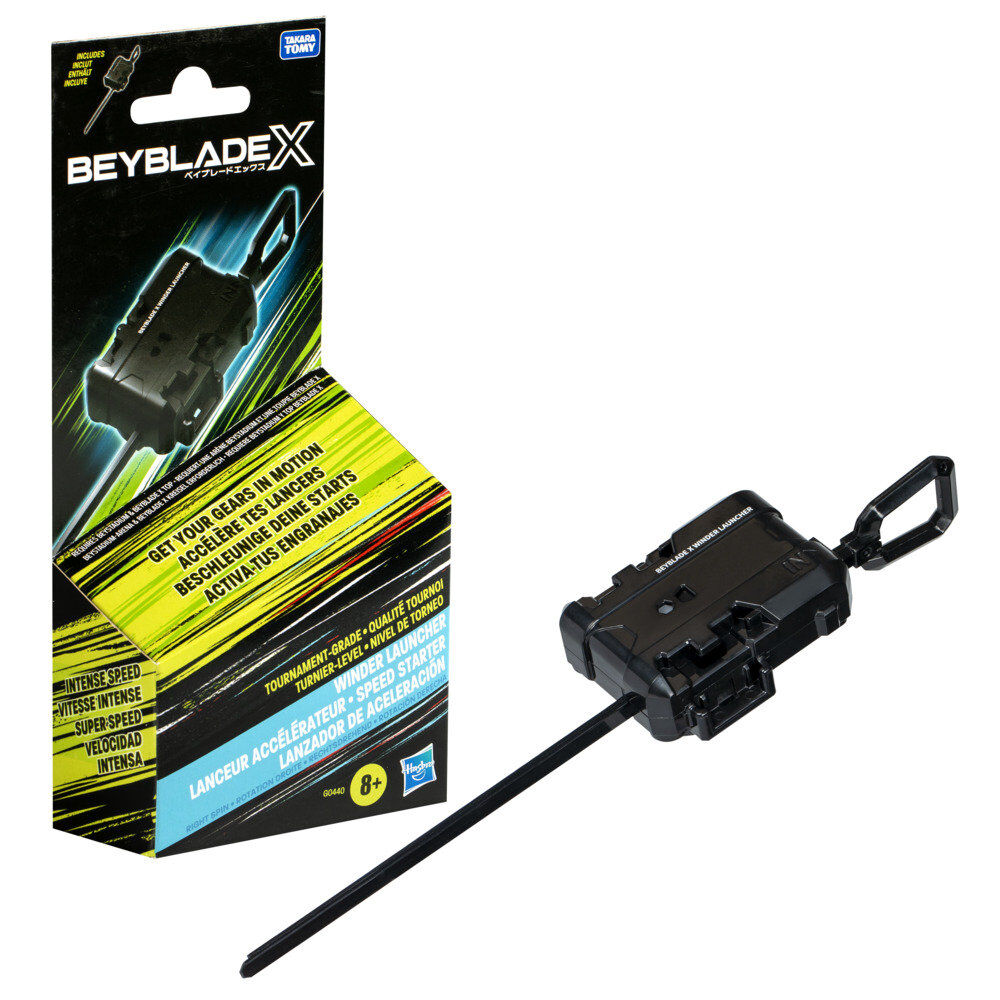 Lanceur Beyblade X en action, prêt pour des combats intenses et compétitifs dès 8 ans