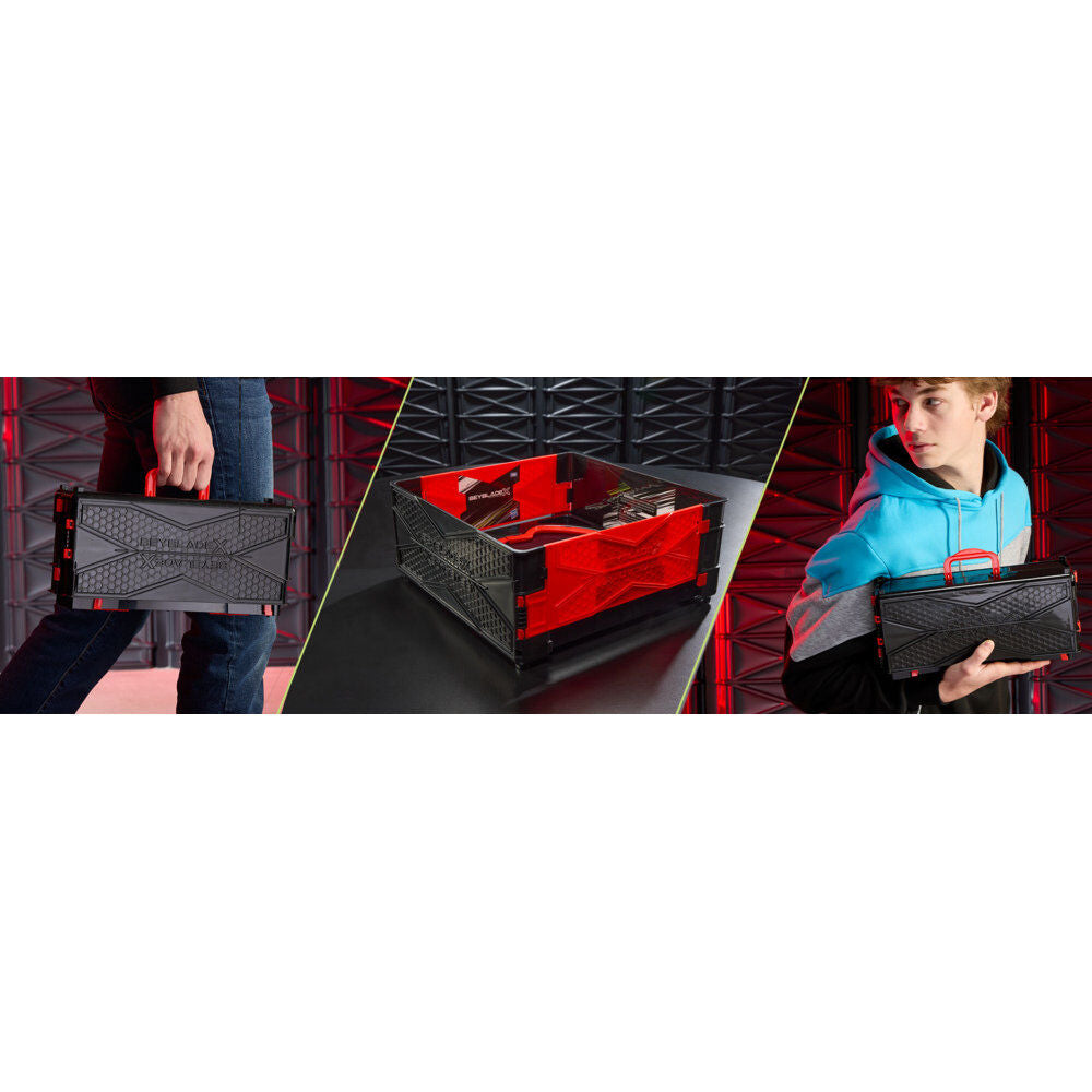 Beyblade X Combat Arena Stadium utilisé en extérieur lors d'un match