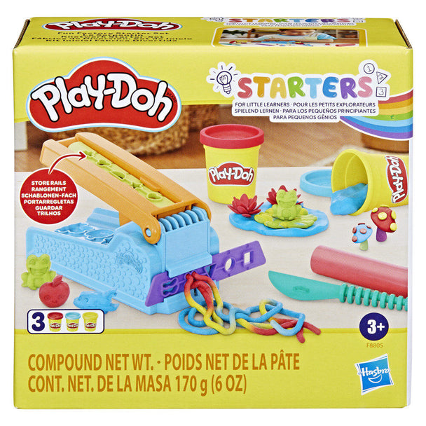 Play-Doh Fun Factory HASBRO avec 3 pots de pâte à modeler colorée en vue d'ensemble