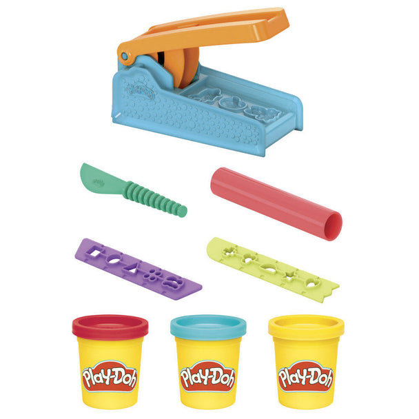 Outil Fun Factory montrant les 10 formes différentes à créer avec la pâte