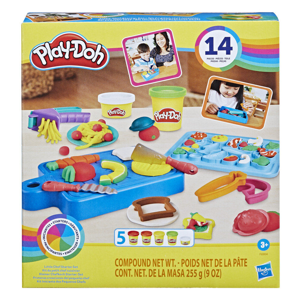 Ensemble des 14 accessoires de cuisine en plastique coloré pour enfants