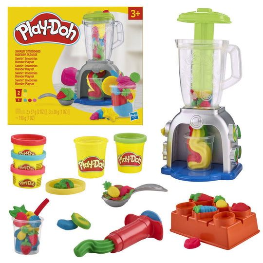 Boîte du produit Play-Doh Colourful Smoothie Blender avec logo HASBRO visible