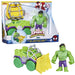 Camion Wrecking rouge et bleu du set Marvel Spidey et ses Amis avec détails réalistes