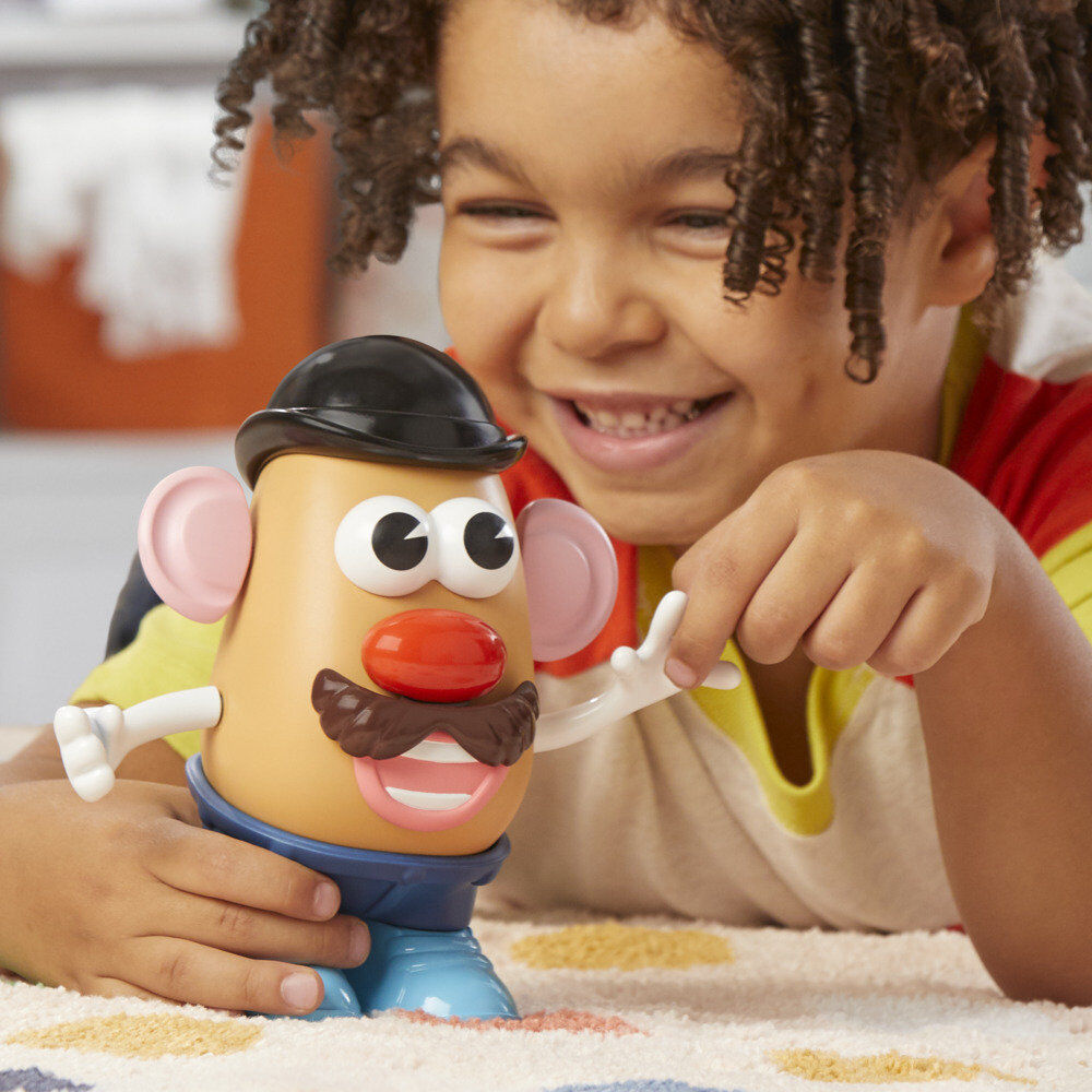 Packaging officiel de Mr. Potato Head HASBRO montrant le jouet et ses accessoires pour enfants dès 2 ans